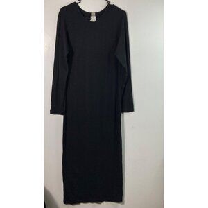 Womens Lilith France Maxi Dress Black‎ S Rayon Spandex NWOT
